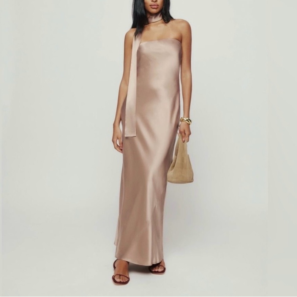 Reformation Oren Silk Dress